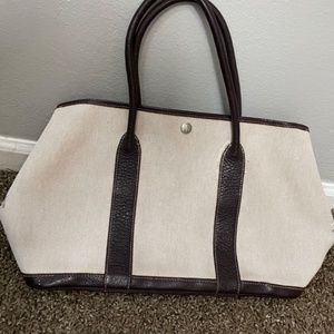 hermes Toile Garden Party 36 bag purse tote
